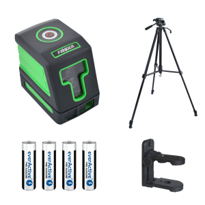 Poziomica laserowa Fanger Laser Cube Green + futerał + statyw + uchwyt magnetyczny
