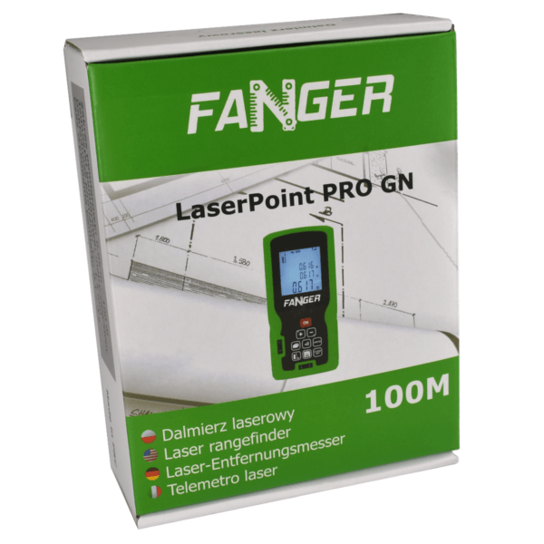 Dalmierz laserowy Fanger LaserPoint Pro Green 100m + futerał - obrazek 13